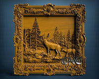 Deers, 3D STL Model 0696