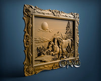 Horses, 3D STL Model 0759