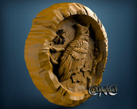 Owl, 3D STL Model 0406