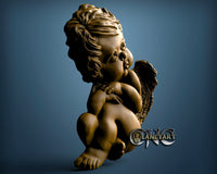 Baby Angel, 3D STL Model 10369