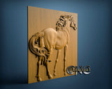 Horse, 3D STL Model 0772