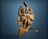 Flower, 3D STL Model 2542