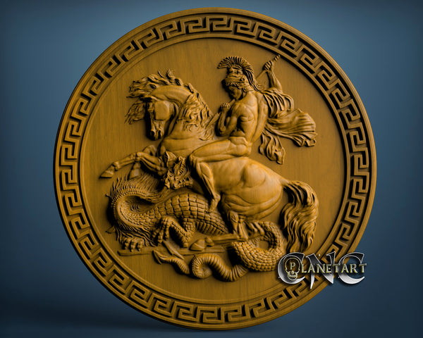 Saint George, 3D STL Model 4700