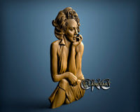 Marilyn Monroe, 3D STL Model 10211