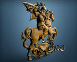 Saint George, 3D STL Model 4698