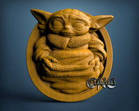 Baby Yoda, 3D STL Model 10270