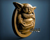 Baby Yoda, 3D STL Model 10270