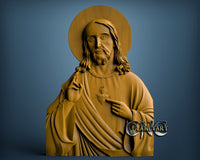 Jesus, 3D STL Model 4603