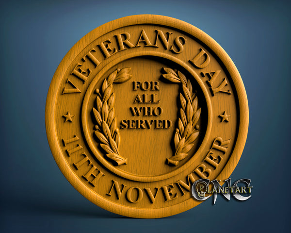 Veterans, 3D STL Model 10034