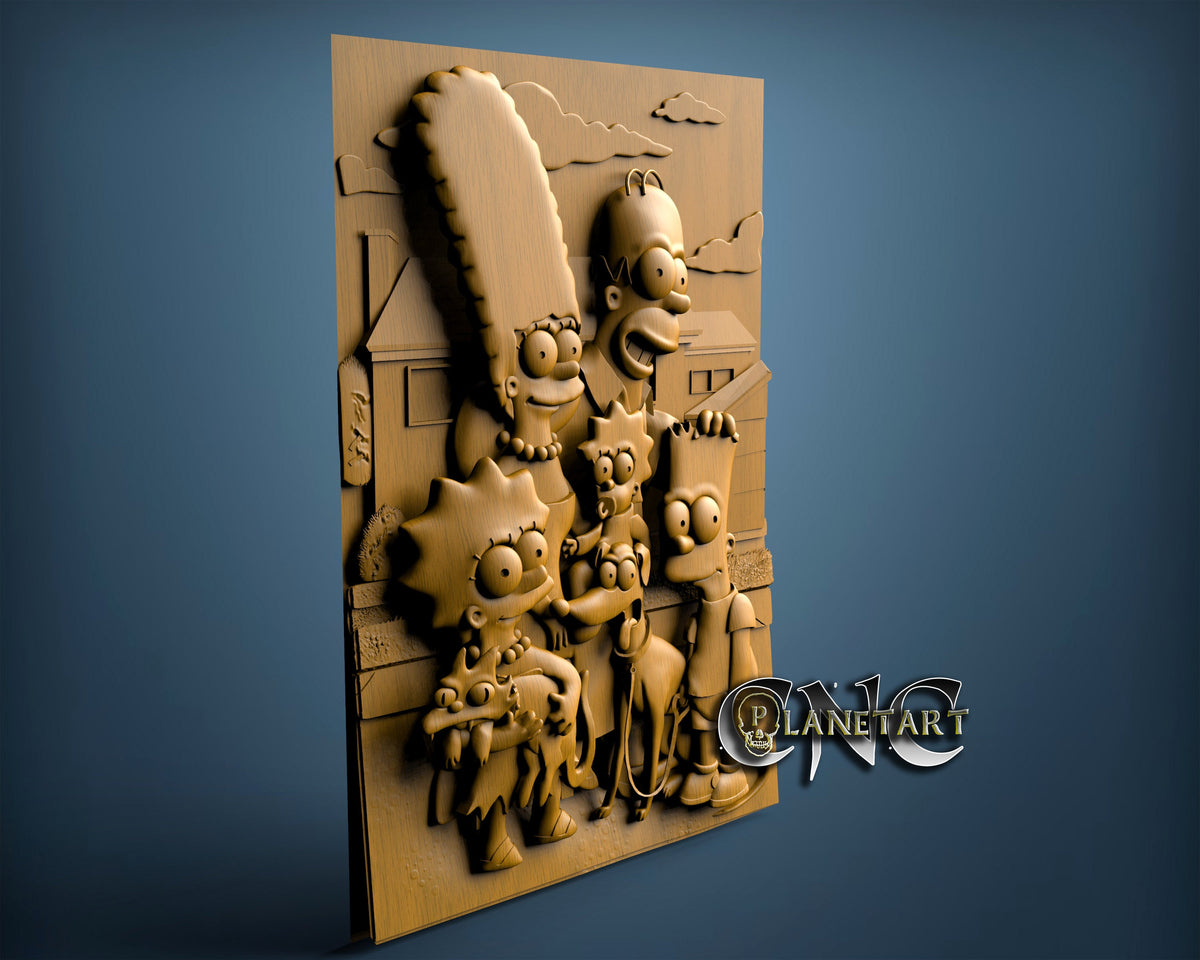 The Simpsons, 3D STL Model 10272 – Cnc Planet Art