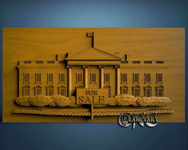 White House, 3D STL Model 10111