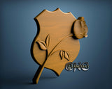 Rose for Fallen, 3D STL Model 10365