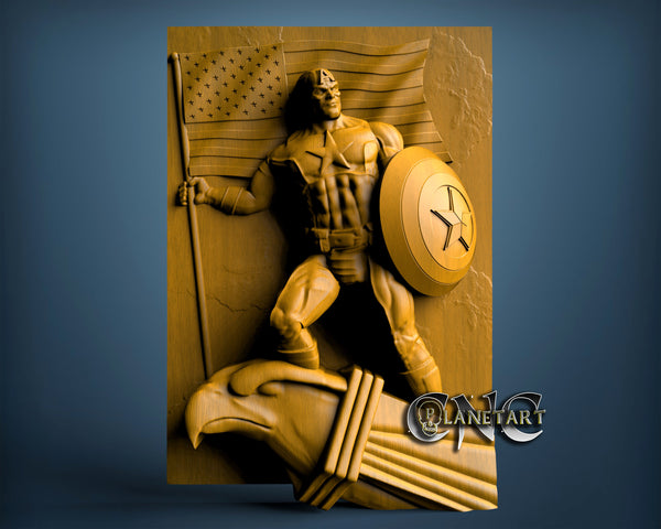 Captain America, 3D STL Model 10252