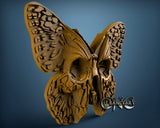 Skull Butterfly, 3D STL Model 10328