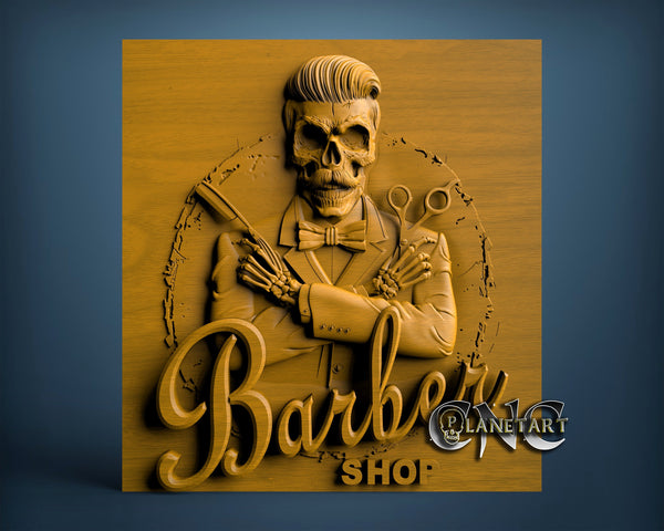 Barber Shop, 3D STL Model 10227
