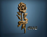 Rose with Love, 3D STL Model 2544