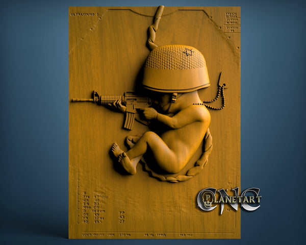 Soldier Embryo Scan, 3D STL Model 10117