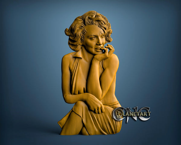 Marilyn Monroe, 3D STL Model 10211