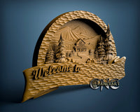 Welcome Cabin, 3D STL Model 10343