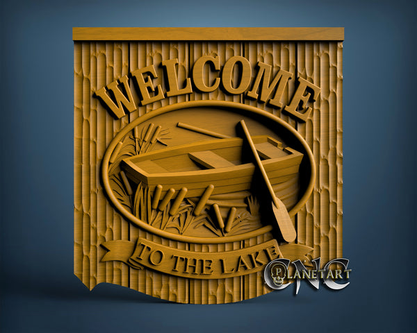 Welcome to the Lake, 3D STL Model 10341