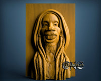 Bob Marley, 3D STL Model 10219