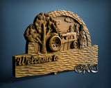 Welcome Tractor, 3D STL Model 10345