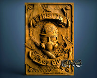 First in - Last out Firefighter, 3D STL Model 10081